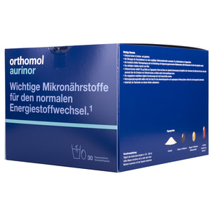 Ортомол Ауринор (Orthomol Aurinor) витаминный комплекс для нормализации энергетического обмена гранулы + капсулы на курс приема 30 дней