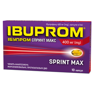 Ібупром Спринт Макс капс. м'які 400мг №10