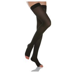 Панчохи антиварикозні на резинці RELAXSAN (Релаксан) Basic (Базік) 280 ден 22-27 мм з відкритим носком розмір 2 чорні 1 пара модель 970А