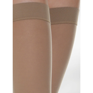 Панчохи антиварикозні на резинці RELAXSAN (Релаксан) Basic (Базік) 280 ден 22-27 мм з відкритим носком розмір 5 бежеві 1 пара модель 970А