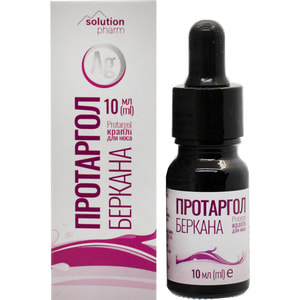 Протаргол Беркана крап. назал. фл. 10мл Solution Pharm