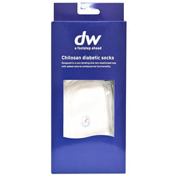 Шкарпетки ортопедичні (діабетичні) DIAWIN (Діавін) Chitosan з хітозану для людей з діабетом розмір M колір white білий 1 пара