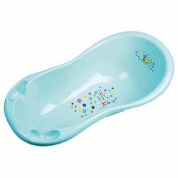 Ванночка детская MALTEX (Малтекс) для купания Мишка и друзья 100 см цвет мятный 1 шт