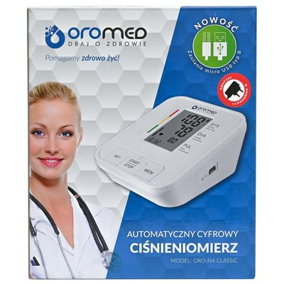 Измеритель (тонометр) артериального давления Oromed (Оромед) модель ORO-N4 Classic-Z автоматический с адаптером
