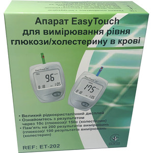 Аппарат для измерения уровня глюкозы и холестерина в крови модель EasyTouch