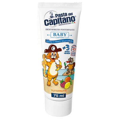 Паста зубна PASTA DEL CAPITANO (Паста дель капітано) дитячий з 3-х років зі смаком фруктів 75 мл