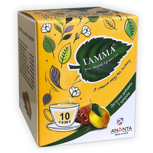 Гамма гранули рослинні зі смаком меду та лимону в саше по 4,8 г 10 шт