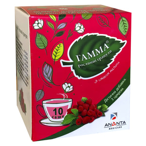 Гамма гранулы растительные со вкусом малины в саше по 4,8 г 10 шт