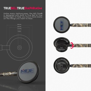 Стетоскоп MDF (МДФ) MD One для дорослих з подвійною головкою сталевий модель 777RTBO