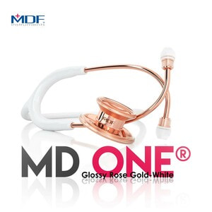 Стетоскоп MDF (МДФ) MD One для дорослих з подвійною головкою сталевий з принтом колір 29 модель 777RG