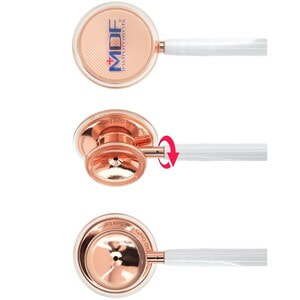 Стетоскоп MDF (МДФ) MD One для дорослих з подвійною головкою сталевий з принтом колір 29 модель 777RG