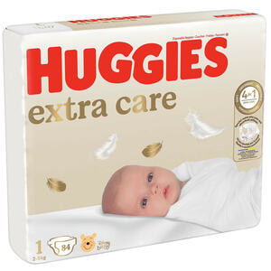 Подгузники для детей HUGGIES (Хаггис) Elite Soft Extra Care (Элит софт) 1 до 5 кг 84 шт
