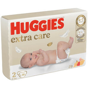 Підгузки для дітей HUGGIES (Хагіс) Elite Soft Extra Care (Еліт софт) 2 від 3 до 6 кг 58 шт