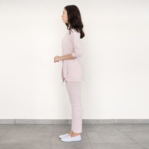 Костюм медичний Шанхай жіночий колір пудровий розмір 42