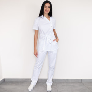 Костюм медичний Наомі жіночий колір білий розмір 42