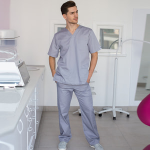 Костюм медичний Граніт чоловічий колір сірий розмір 48