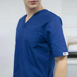 Костюм медицинский Гранит мужской цвет синий размер 48