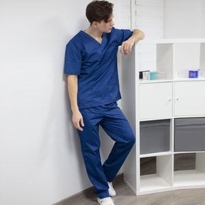 Костюм медичний Граніт чоловічий колір синій розмір 52