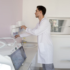 Халат медичний Берлін колір білий чоловічий розмір 50