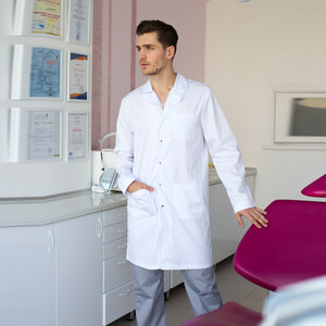Халат медичний Берлін колір білий чоловічий розмір 52
