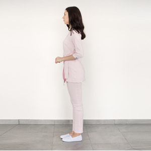 Костюм медичний Шанхай жіночий колір пудровий розмір 50