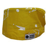 Шапочка медична з принтом Корона колір жовтий