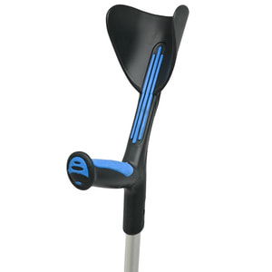 Милиця підлокітна HERDEGEN (Хердеген) колір рукоятки синій темно сірий гумовий наконечник модель Advance 200913 до 140 кг