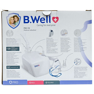 Інгалятор компресорний B.WELL (Б.Велл) небулайзер модель Basic PRO-110