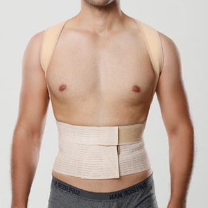 Корсет для коррекции осанки (корректор осанки, бандаж) AURAFIX (Аурафикс) модель AO-50 жесткий с 2 ребрами жесткости размер L