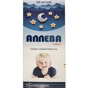 Аллева мягкий успокаивающий сироп для детей на основе растительных компонентов флакон 150 мл NEW