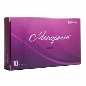Менорагін дієтична добавки для профілактики і лікування порушень жіночих циклічних процесів капсули 10 шт