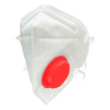 Маска медична респіратор (напівмаска) фільтруюча KN95 FFP3 з клапаном білого кольору 1 шт