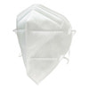 Маска медична респіратор (напівмаска) фільтруюча KN95 FFP3 без клапана білого кольору 1 шт