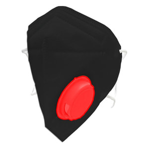 Маска медицинская респиратор (полумаска) фильтрующий KN95 FFP3 без клапана черного цвета 1 шт