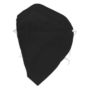 Маска медицинская респиратор (полумаска) фильтрующий KN95 FFP3 без клапана черного цвета 1 шт