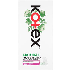 Прокладки щоденні жіночі KOTEX (Котекс) Natural Normal+ (Натурал нормал+) 36 шт