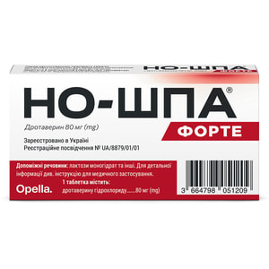 Но-шпа форте табл. 80мг №10