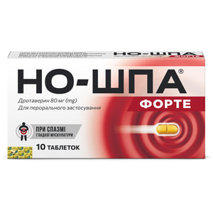 Но-шпа форте табл. 80мг №10