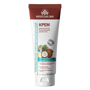 Крем лікувально-профілактичний КАРПАТСЬКА СИЛА для огрубілої та потрісканої шкіри стоп 100 мл