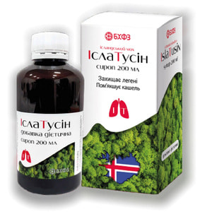 ІслаТусін сироп для підтримки нормального функціонування бронхолегеневої системи флакон 200 мл
