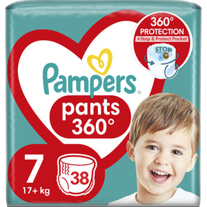Подгузники-трусики для детей PAMPERS Pants (Памперс Пантс) 7 от 17 кг упаковка 38 шт