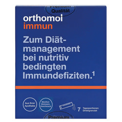 Ортомол Иммун (Orthomol Immun Directgranulat) витаминный комплекс для поднятия иммунитета с ментолом и малиной гранулы на курс приема 7 дней