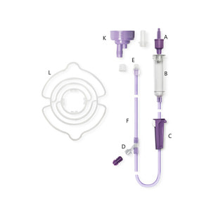 Гравітаційний набір для введення ентерального харчування Flocare (Флокар) з пляшки та пакету размер Ch 20 1 шт