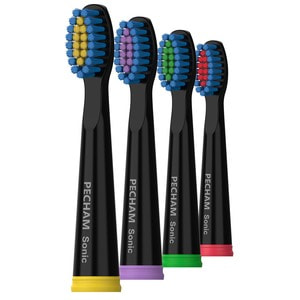 Насадки для электрической зубной щетки сменные PECHAM (Печам) Travel Black 3 + 1