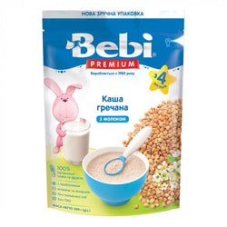 Каша молочная детская BEBI PREMIUM (Беби Премиум) Гречка для детей с 4-х месяцев мягкая упаковка 200 г