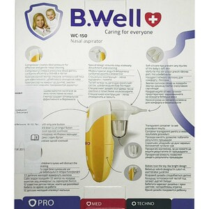 Аспиратор для носа детский B.WELL (Б.Велл) модель WC-150 1 шт