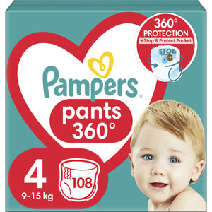 Подгузники-трусики для детей PAMPERS Pants (Памперс Пантс) Maxi (Макси) 4 от 9 до 15 кг 108 шт
