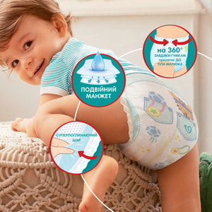 Подгузники-трусики для детей PAMPERS Pants (Памперс Пантс) Junior 5 от 12 до 17 кг упаковка 96 шт