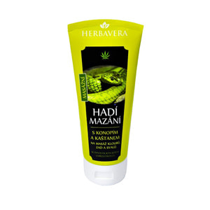 Бальзам для тіла HERBAVERA (Гербавера) зі зміїною отрутою та олією коноплі 200 мл