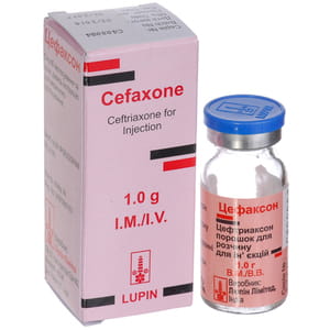 Цефаксон пор. д/р-ра д/ин. фл. 1г №1